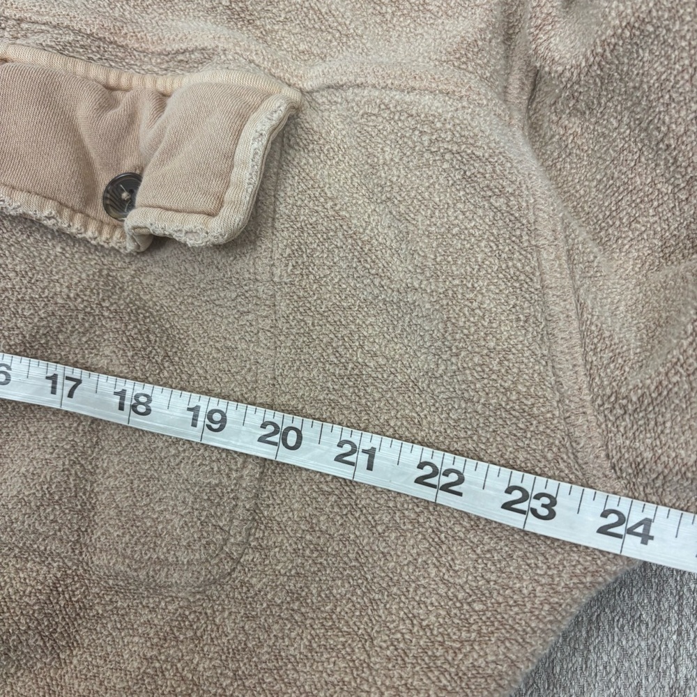 Free people Ruby Shacket distressed button front pockets size medium - Picture 12 of 13
